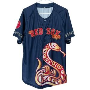 Boston Red Sox 2025 AAPI Celebration Heritage Night Jersey MLB Baseball Sz Large